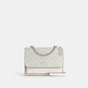 Coach Klare Crossbody In Signature Canvas - Silver/Chalk/Glacier White